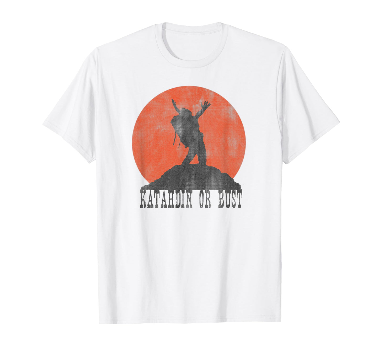 KATAHDIN OR BUST Appalachian Trail Vintage Retro Hiking Gift T-Shirt