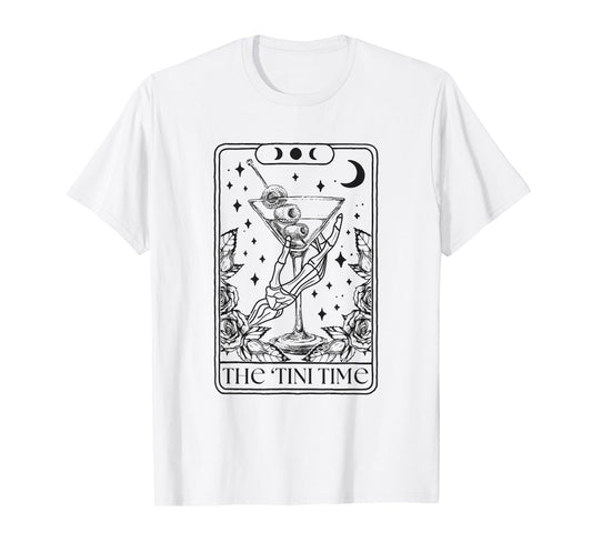 Dirty Martini Tarot Card Gothic Cocktail Halloween T-Shirt