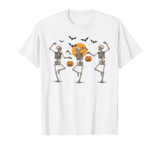 Dancing Skeleton Dry Bones Come Alive Christian Halloween T-Shirt