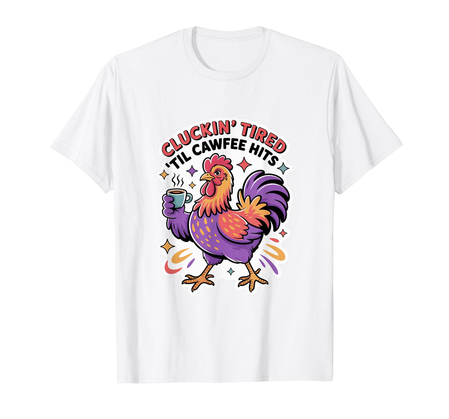Funny Coffee Lover F-CAW-F Cawfee T-Shirt