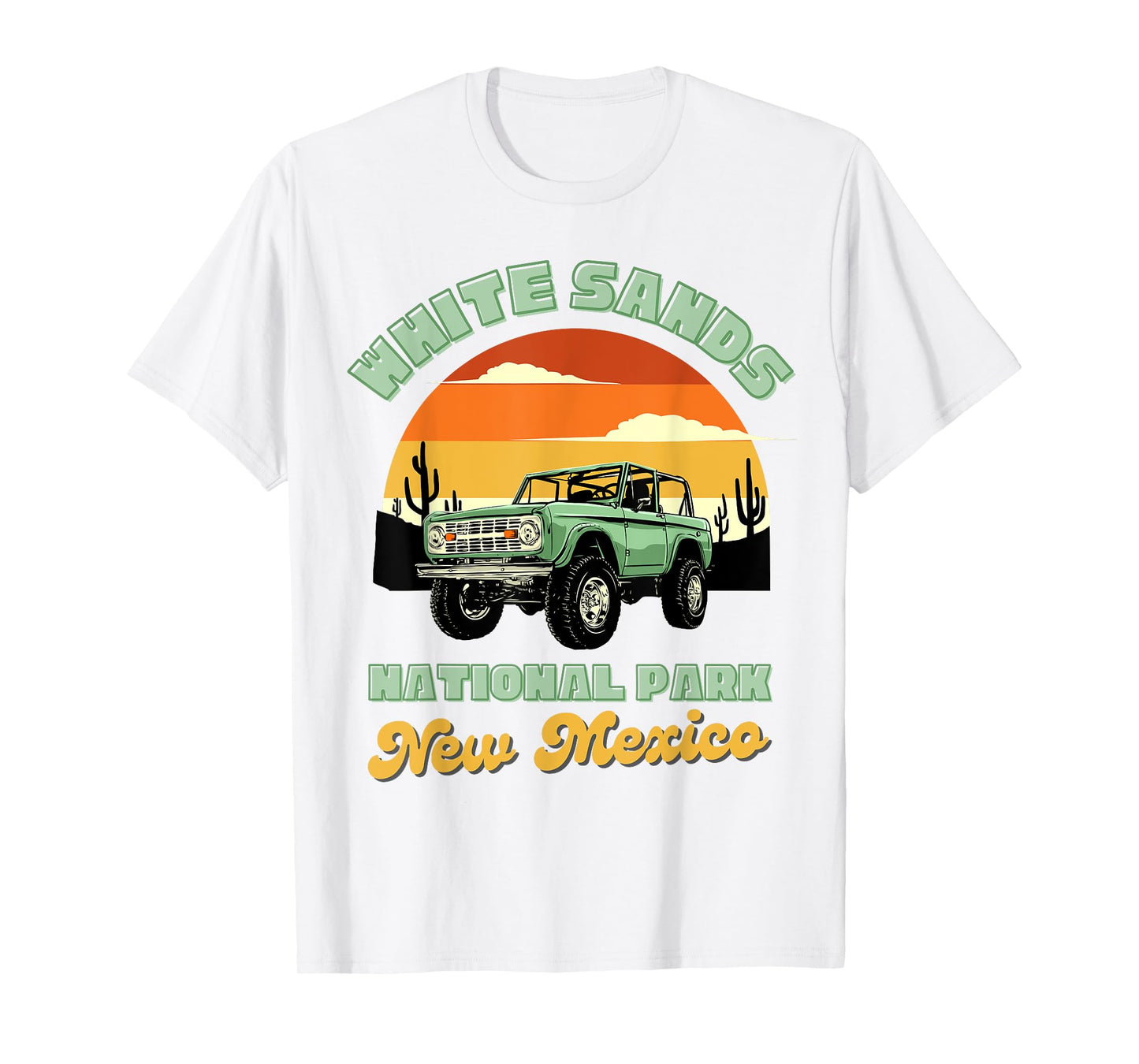 White Sands National Park New Mexico Retro Souvenir Travel T-Shirt