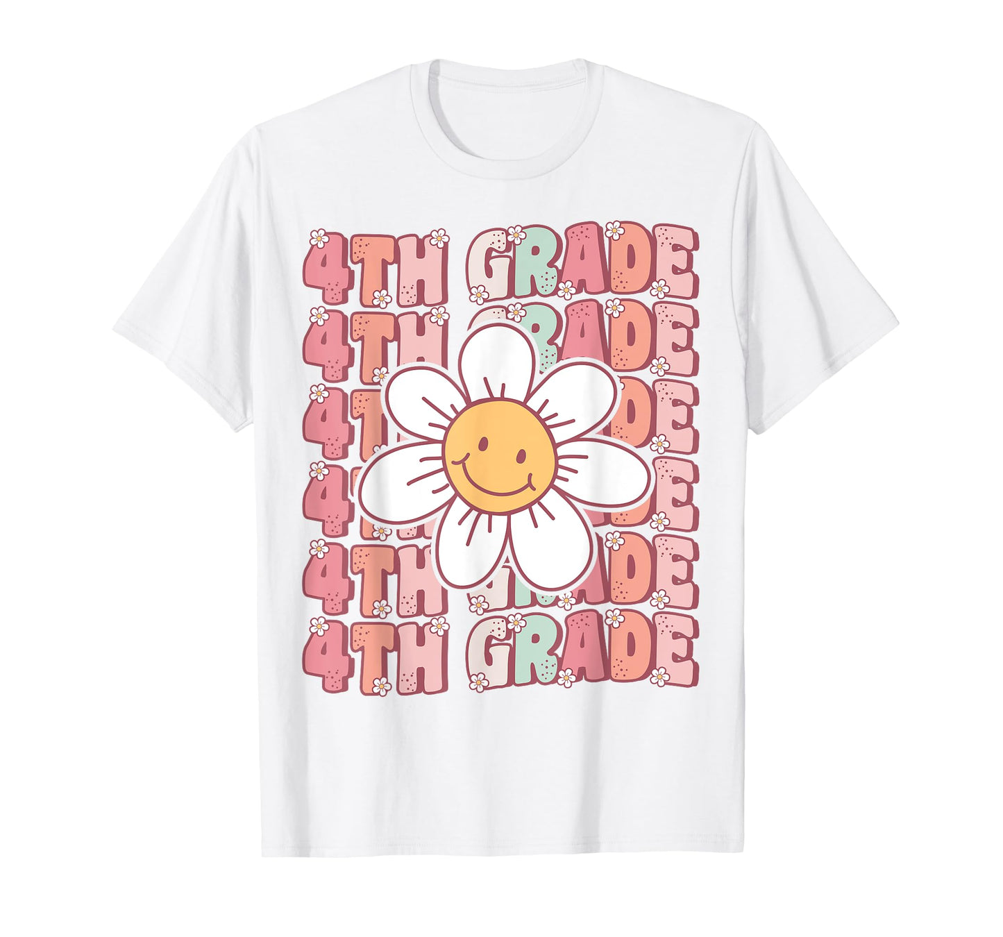Groovy 4th Grade Back To School First Day of Fourth Grade T-Shirt