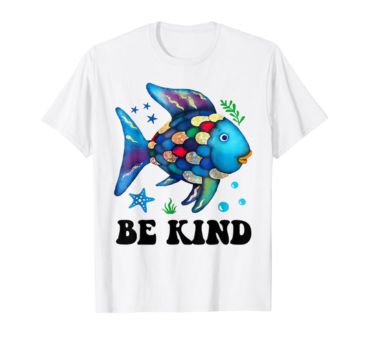 Be Kind Rainbow Fish Teacher Life Teacher Back To School T-Shirt
