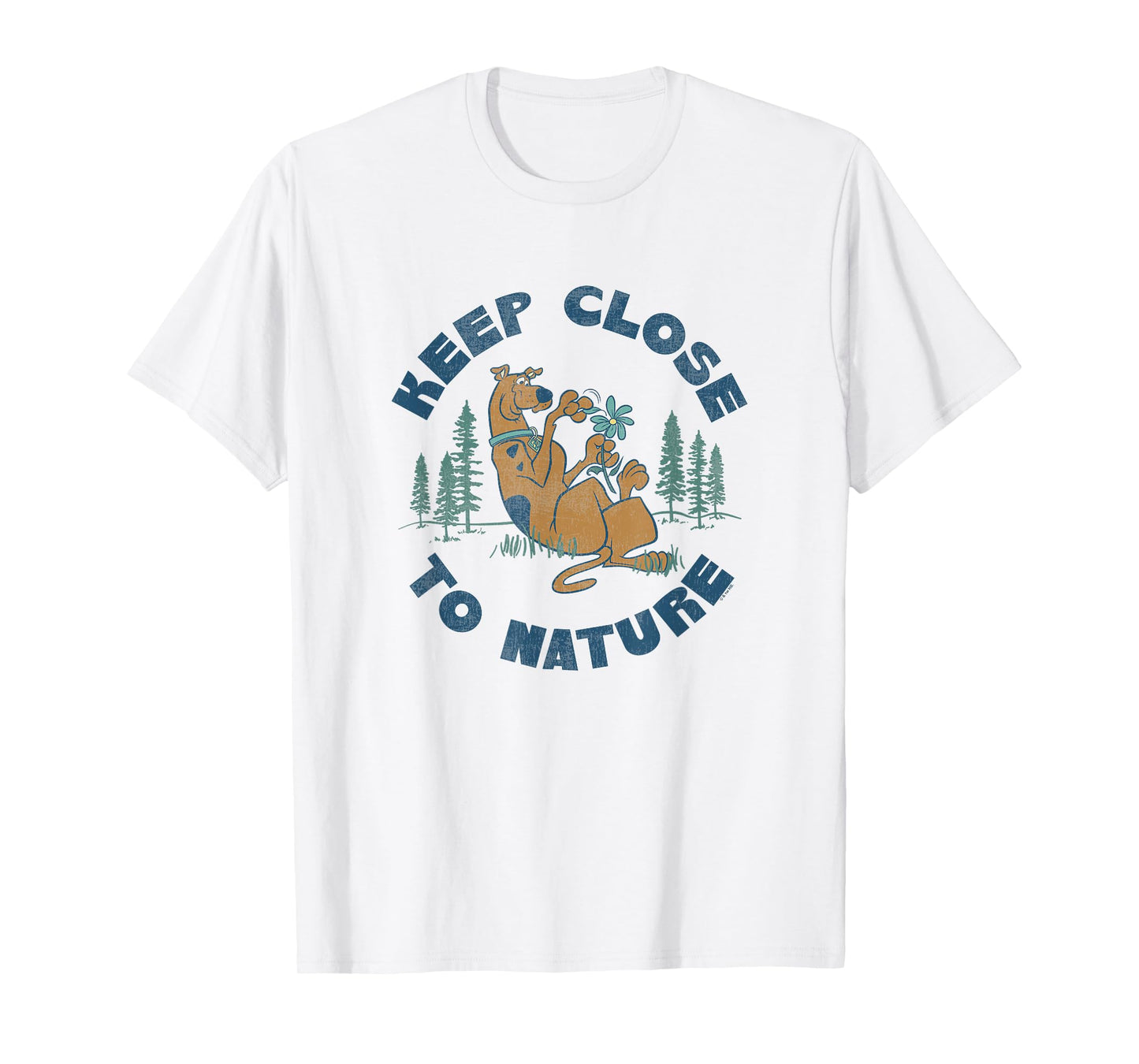 Scooby-Doo Vintage Earth Day Keep Close To Nature Poster T-Shirt