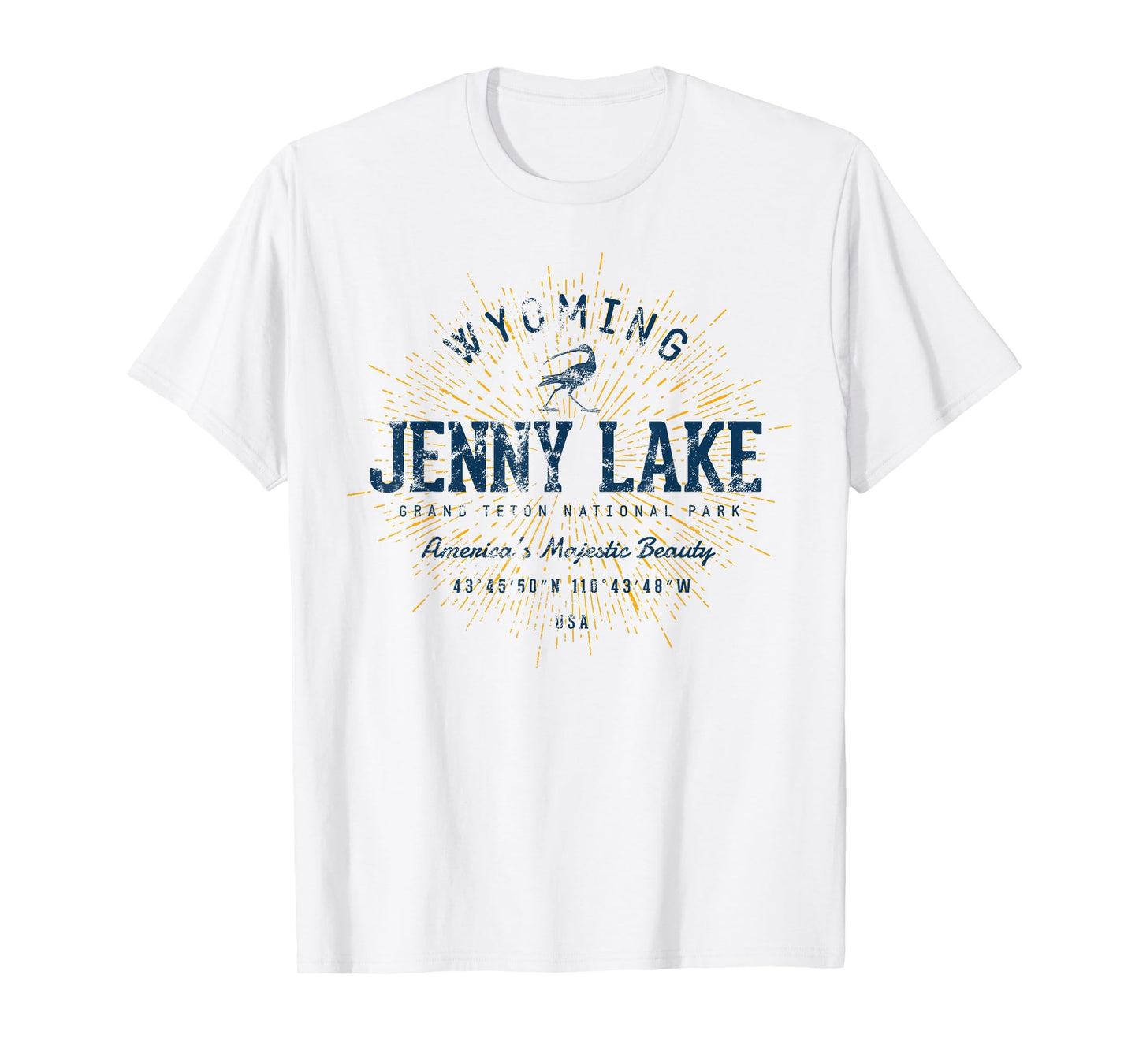 Vintage Retro Style Jenny Lake T-Shirt