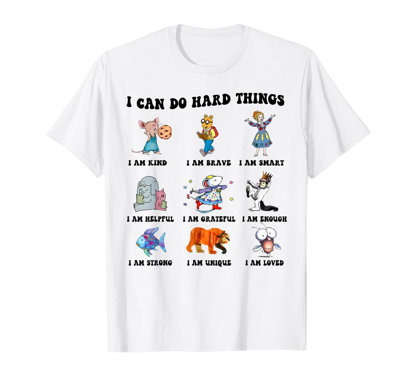 I Can Do Hard Things Teacher Back to School Children's Book T-Shirt