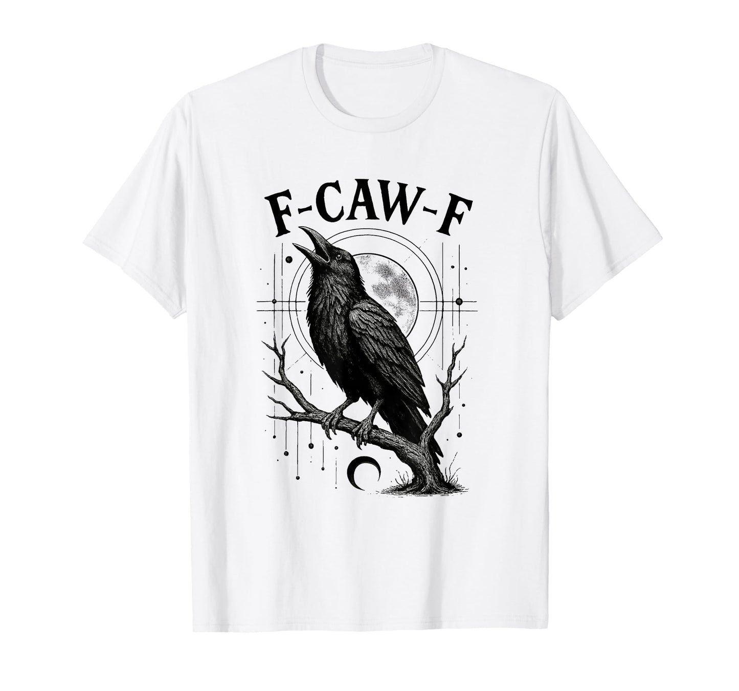 Pink F-caw-f Crow Womens T-Shirt