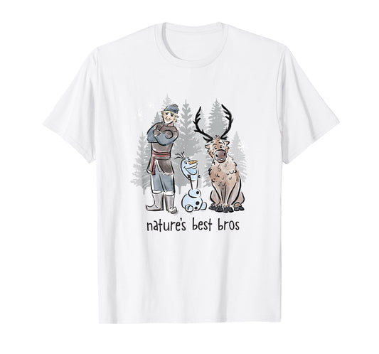 Disney Frozen Kristoff Olaf & Sven Nature's Best Bros Poster T-Shirt