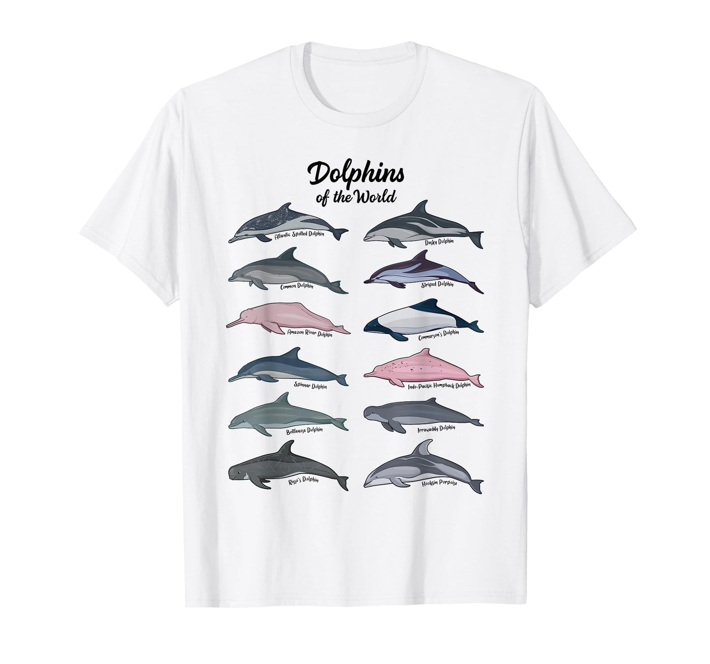 Dolphin species - Dolphins of the world T-Shirt