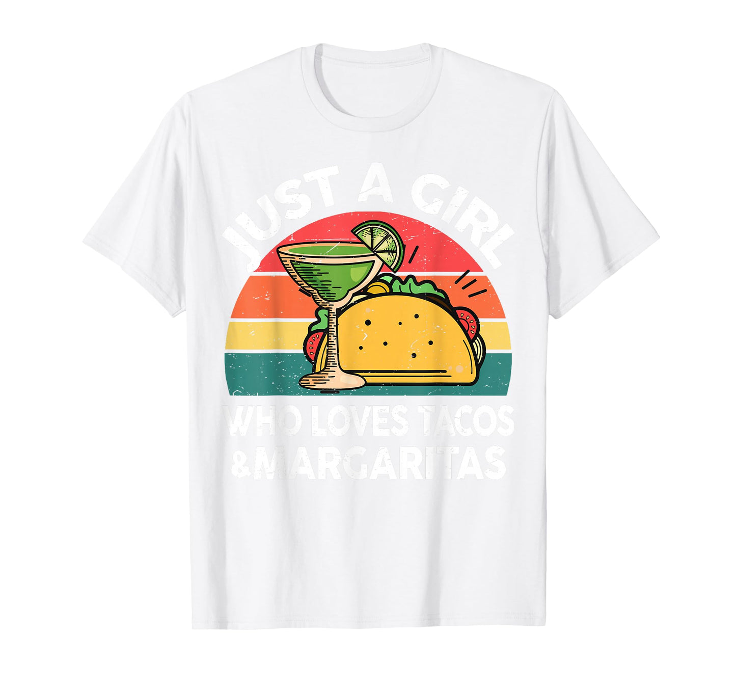 Girl Love Tacos Margarita Shirt Cinco De Mayo Mexican Women T-Shirt