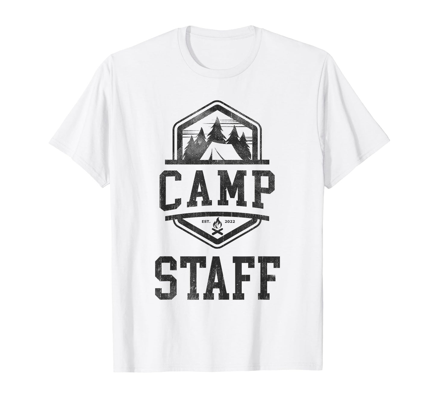Vintage CAMP STAFF Crew Summer Counselor Campground Director T-Shirt