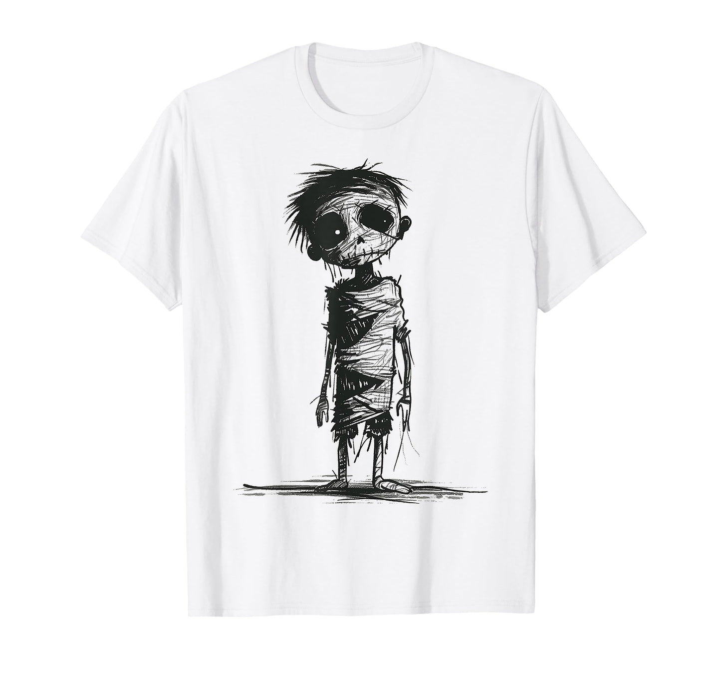 Zombie Costume Halloween Graphic Art Zombie T-Shirt