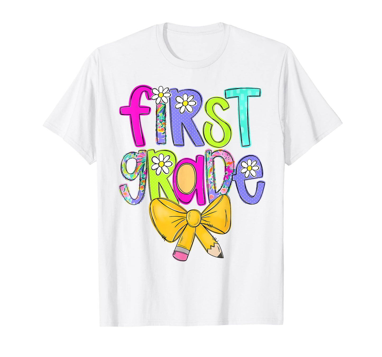 First Grade Coquette Bow Back To School First Day Of School T-Shirt