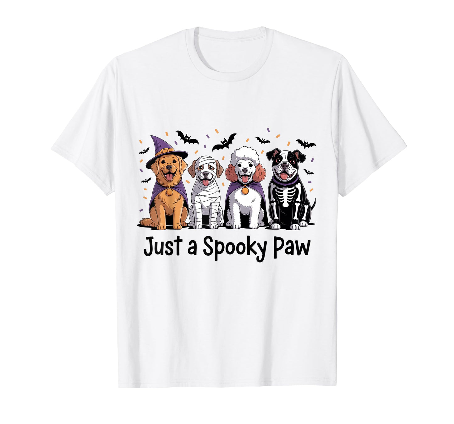 Just A Spooky Halloween Dog Group Beagles As Witch Mummy T-Shirt
