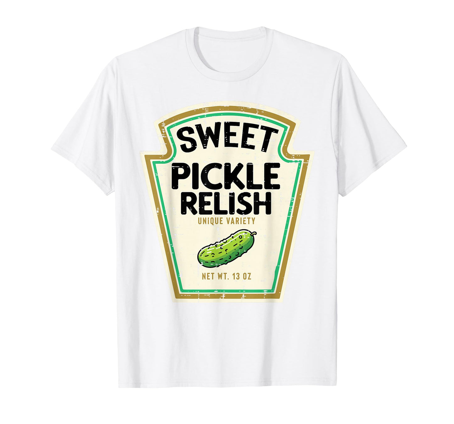 Halloween Pickle Relish Food Matching Costume Women Men Kids T-Shirt