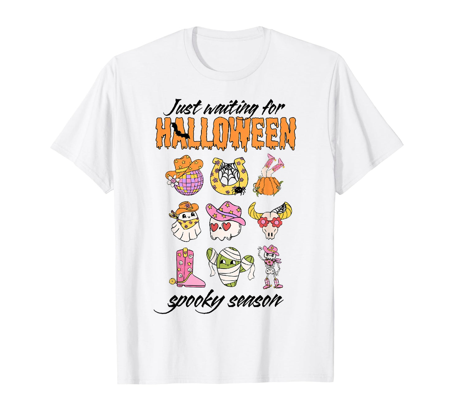 Just Waiting for Halloween, Spooky Season, Howdy Halloween T-Shirt