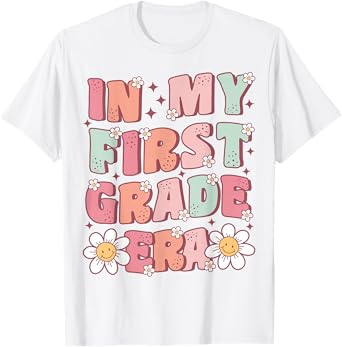 In My First Grade Era Cute Groovy 1st Grade Back to School T-Shirt