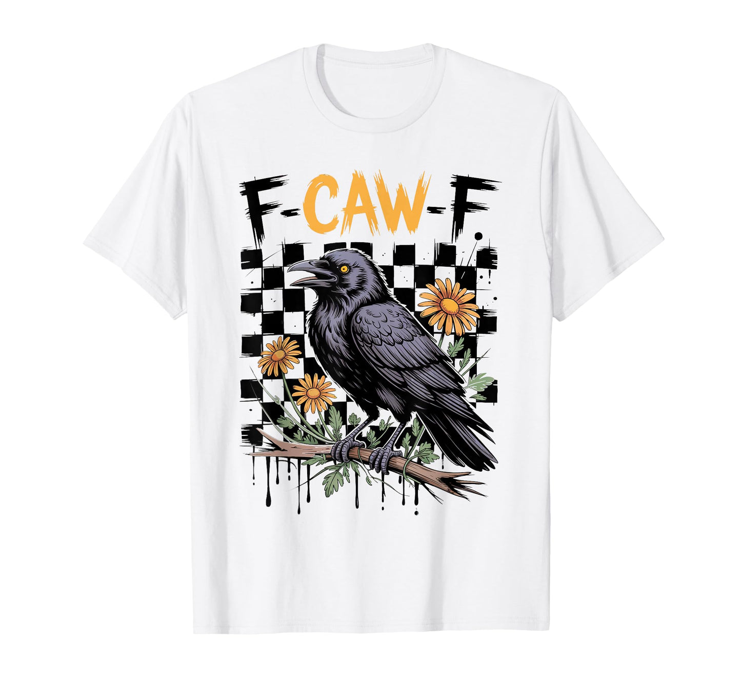 F-Caw-F Black Crow Funny Bird Lovers Halloween T-Shirt