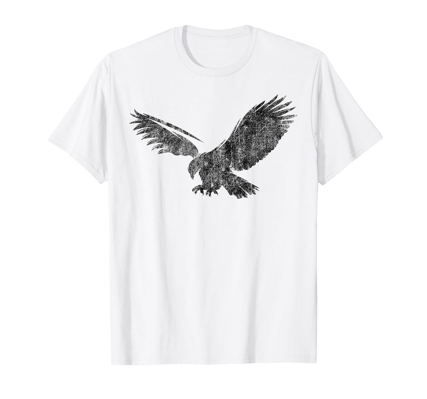 Beautiful Eagle American bird silhouette flying vintage cool T-Shirt