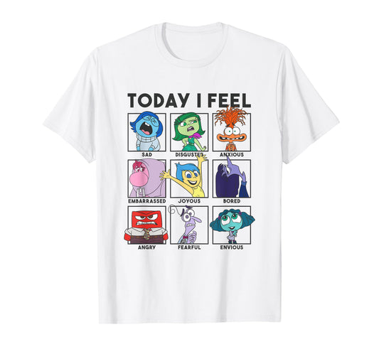 Disney Pixar Inside Out 2 Today I Feel... Vintage Panels T-Shirt