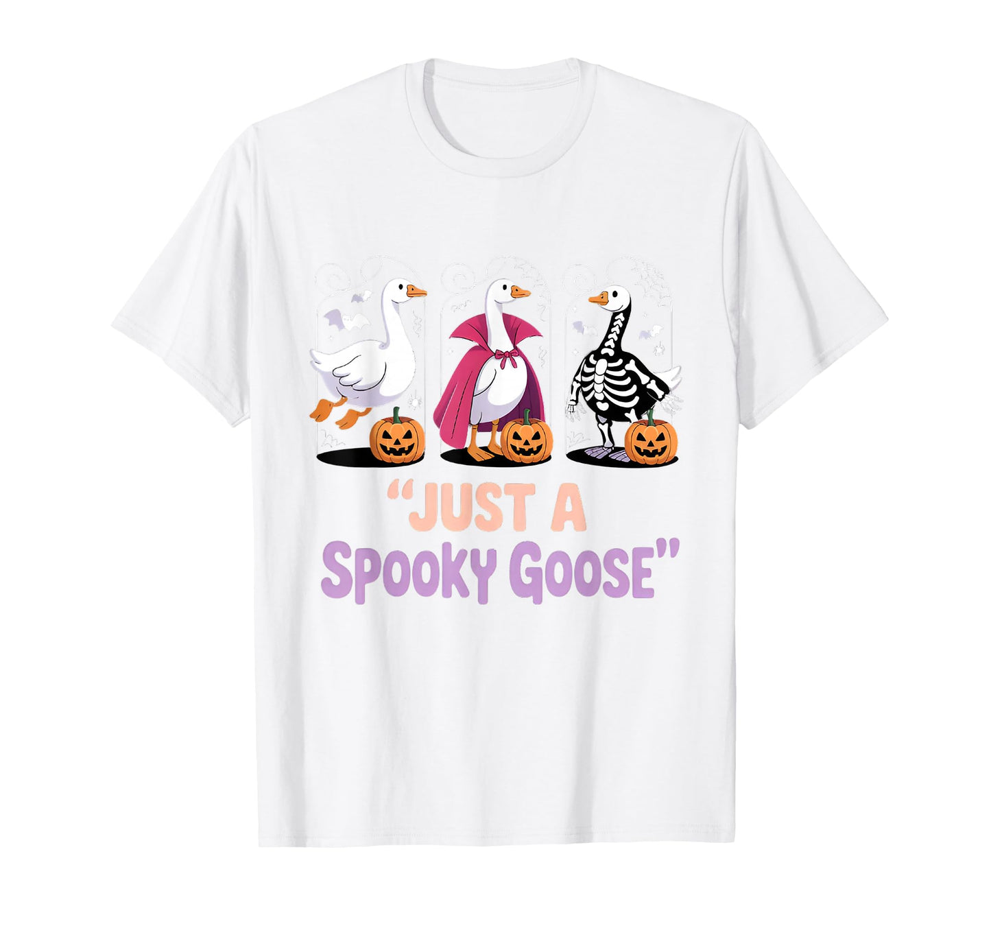 Funny Halloween Just A Spooky Goose Halloween Silly Goose T-Shirt