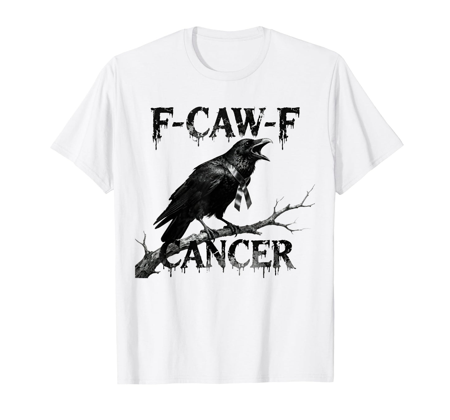 F-Caw-F Rooster Meme Chicken Humor Joke FCAWF Liver Cancer T-Shirt