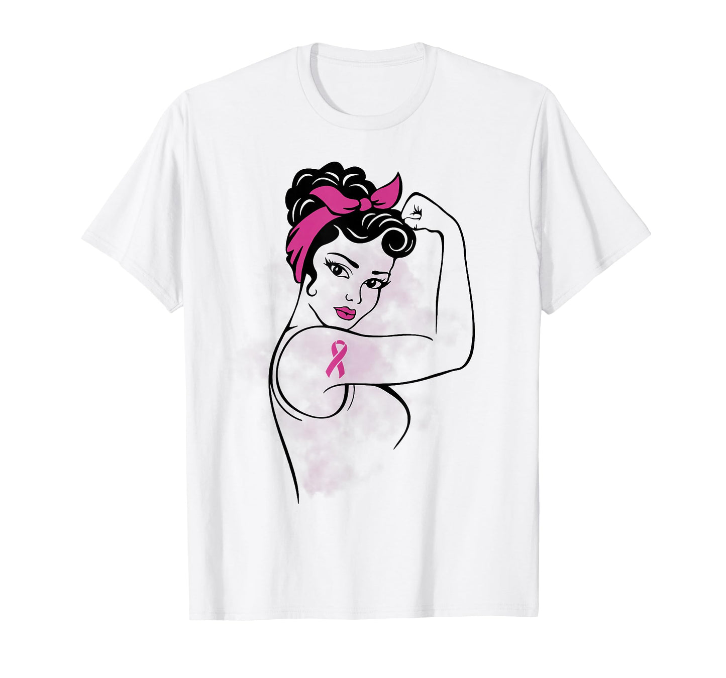Fight Like a Hero Breast Cancer Awareness Hope Pink Ribbon T-Shirt