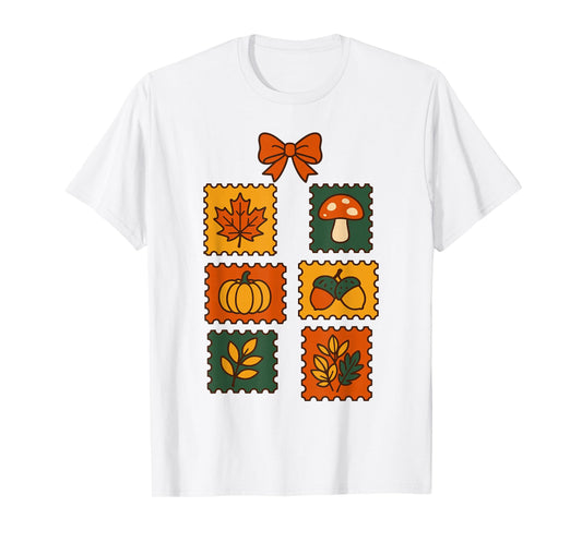 Cozy Autumn Vibes, Fall Leaves & Pumpkin Patch Designs T-Shirt