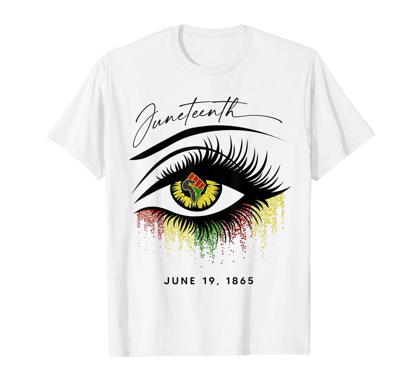 Juneteenth Eyelash African Eyes Beautiful T-Shirt
