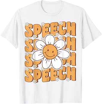Groovy Retro Speech Language Pathologist Speech Therapist T-Shirt