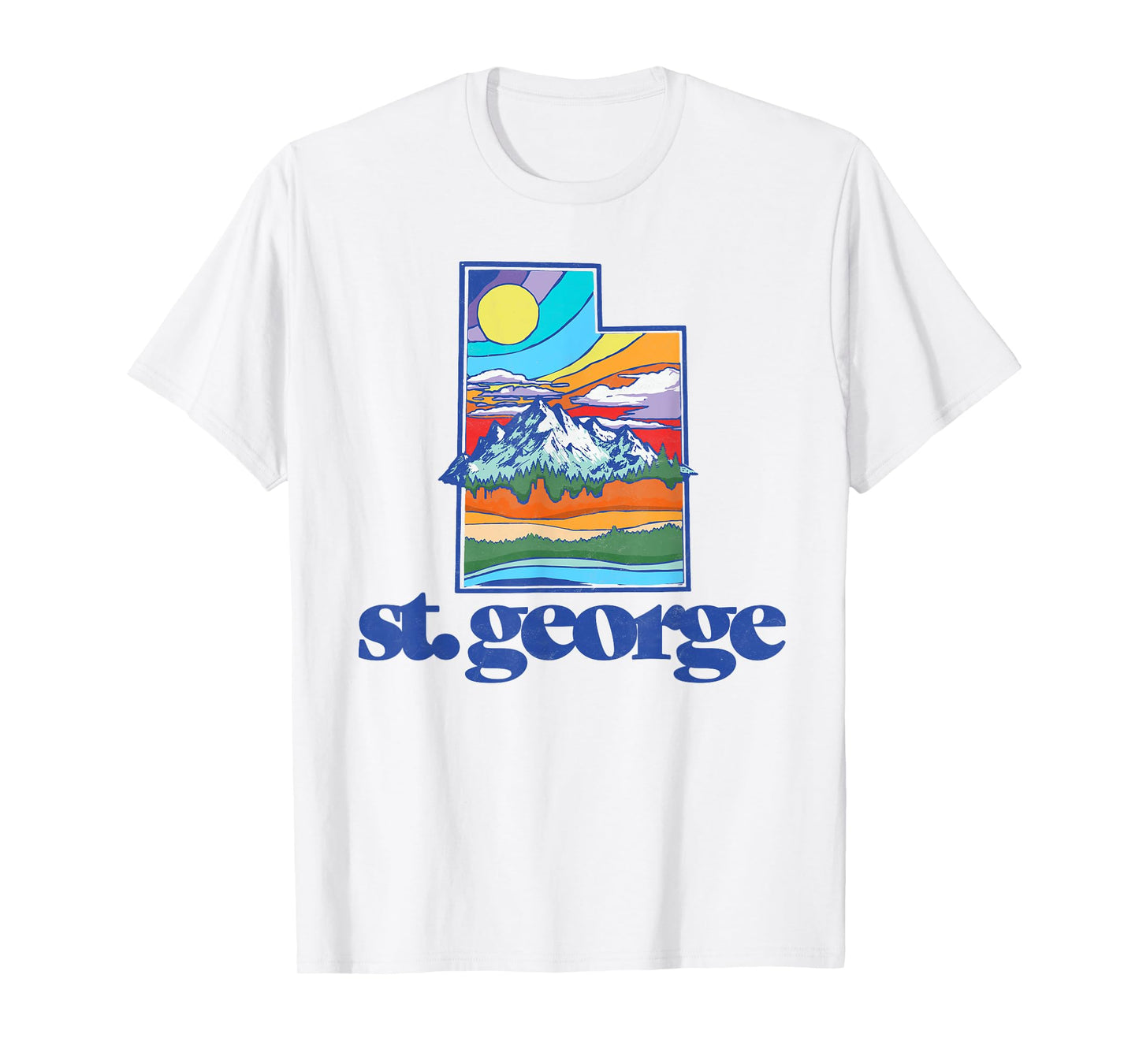 St. George Utah Vintage Nature Outdoor Graphic T-Shirt