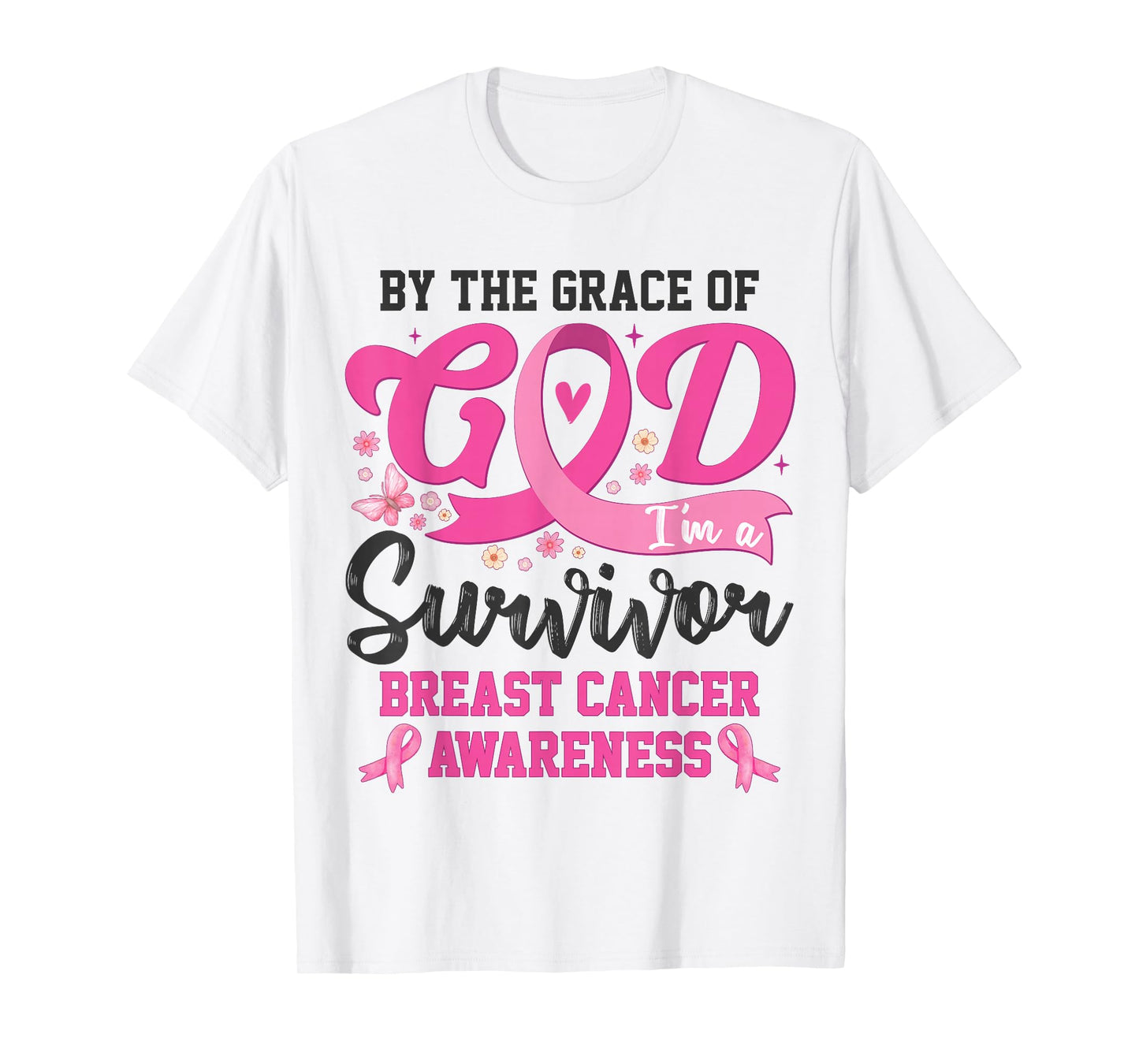 I'm A Survivor Breast Cancer Awareness For Women Mom Grandma T-Shirt