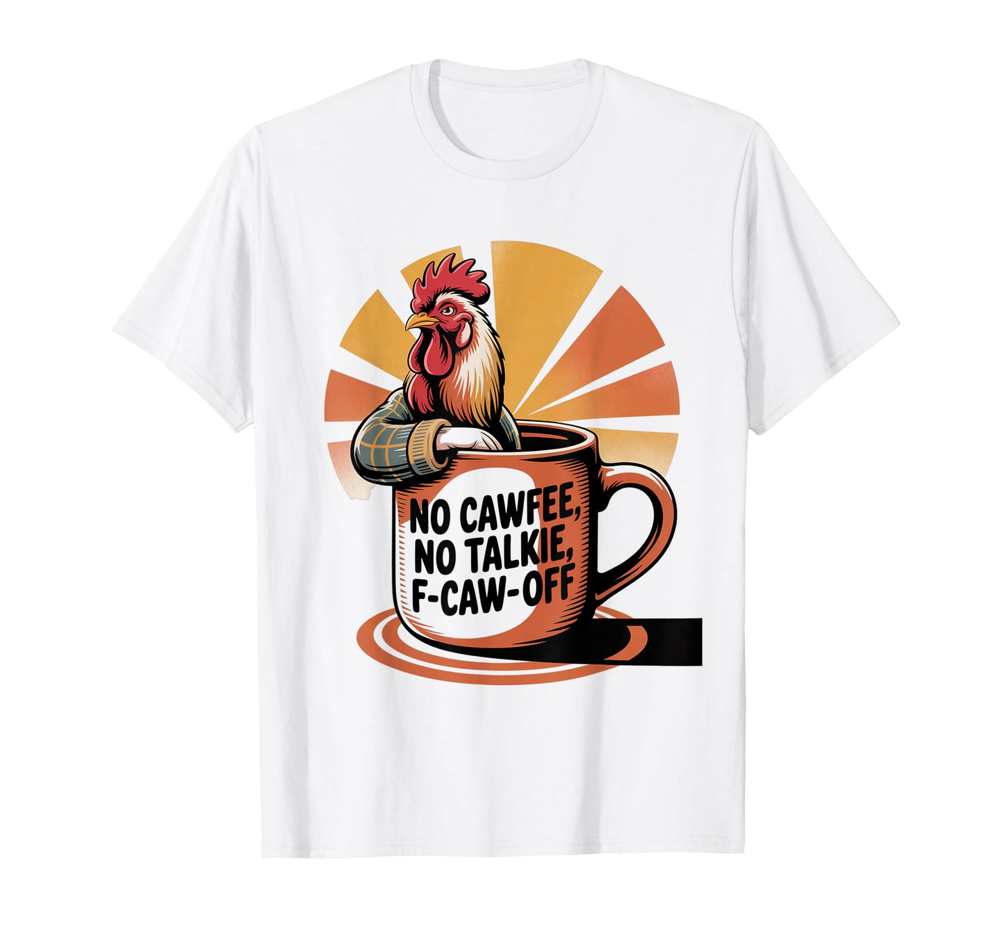 Funny Coffee Lover F-CAW-F Cawfee T-Shirt