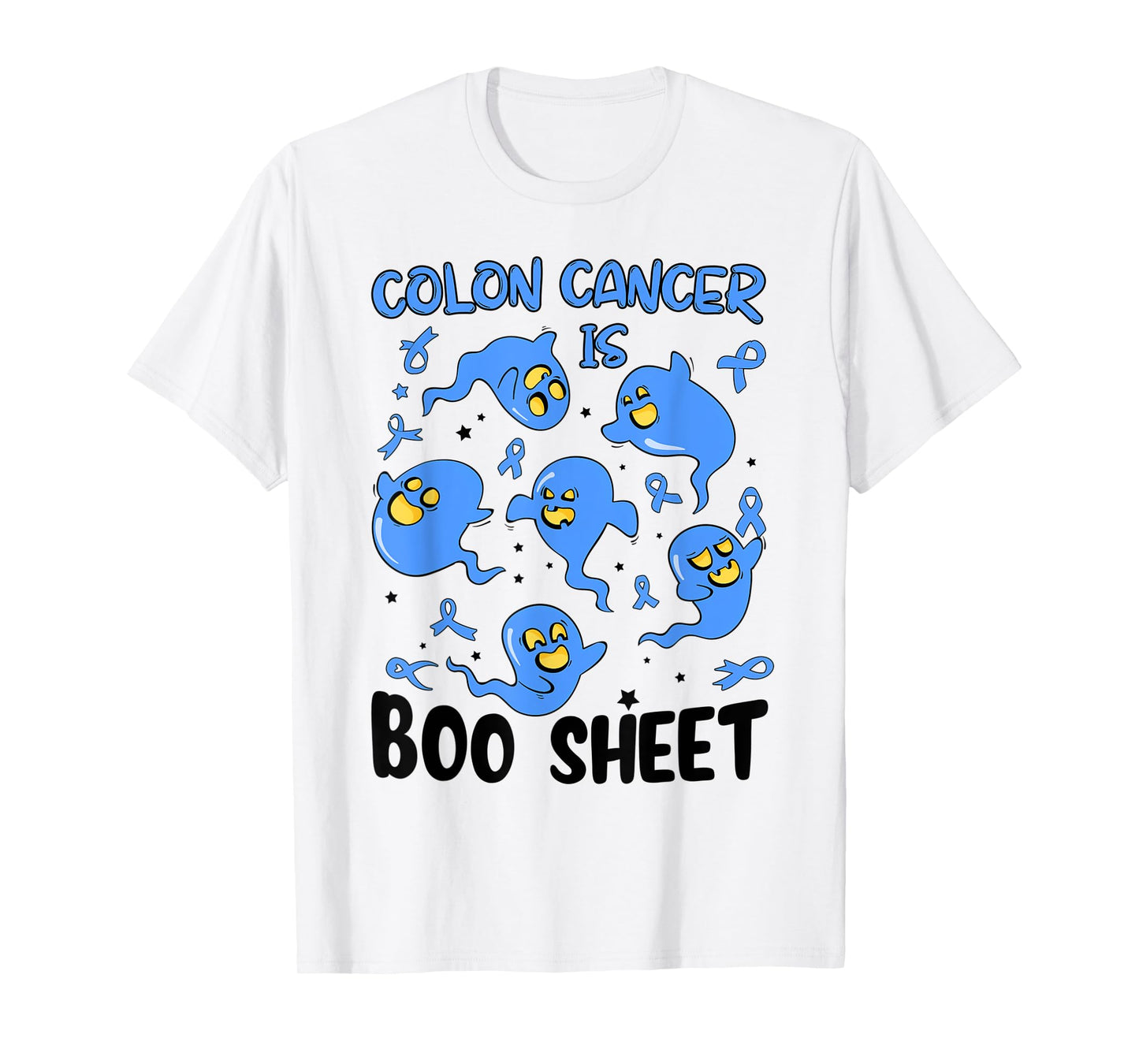 Funny Colon Cancer Is Boo Sheet Ghost Halloween Costume T-Shirt
