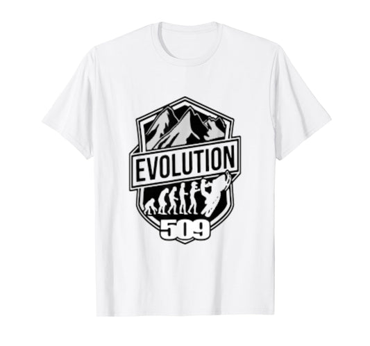 Evolution Of Scooters Braaap 509 Mountain Scooter T-shirt T-Shirt