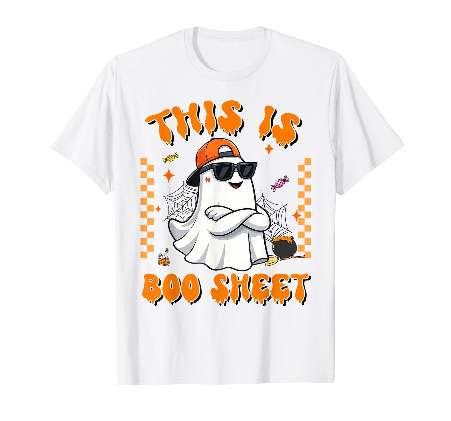 This is Boo Sheet Boo Ghost Halloween Men Women Kids T-Shirt