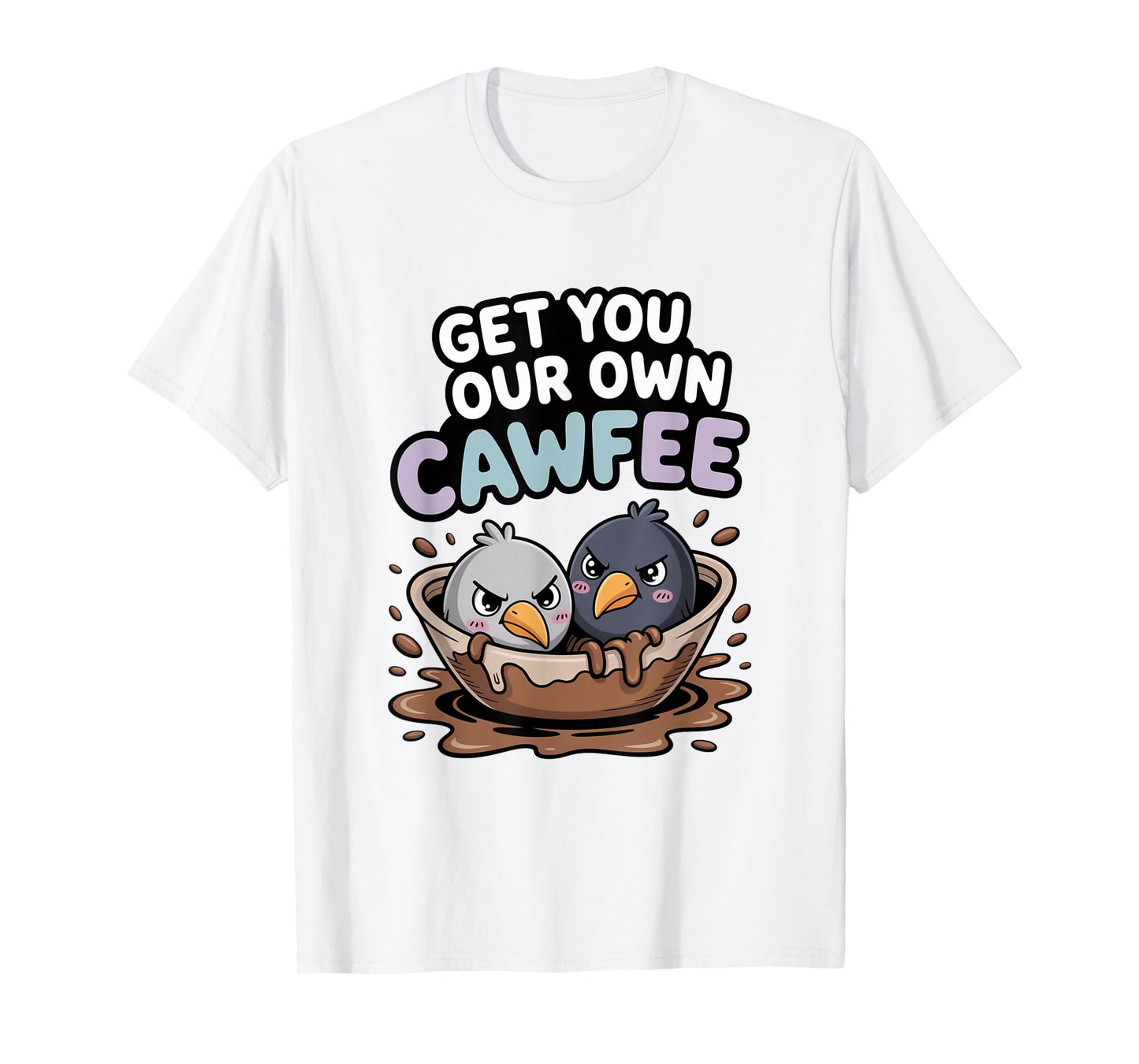 Funny Coffee Lover F-CAW-F Cawfee T-Shirt