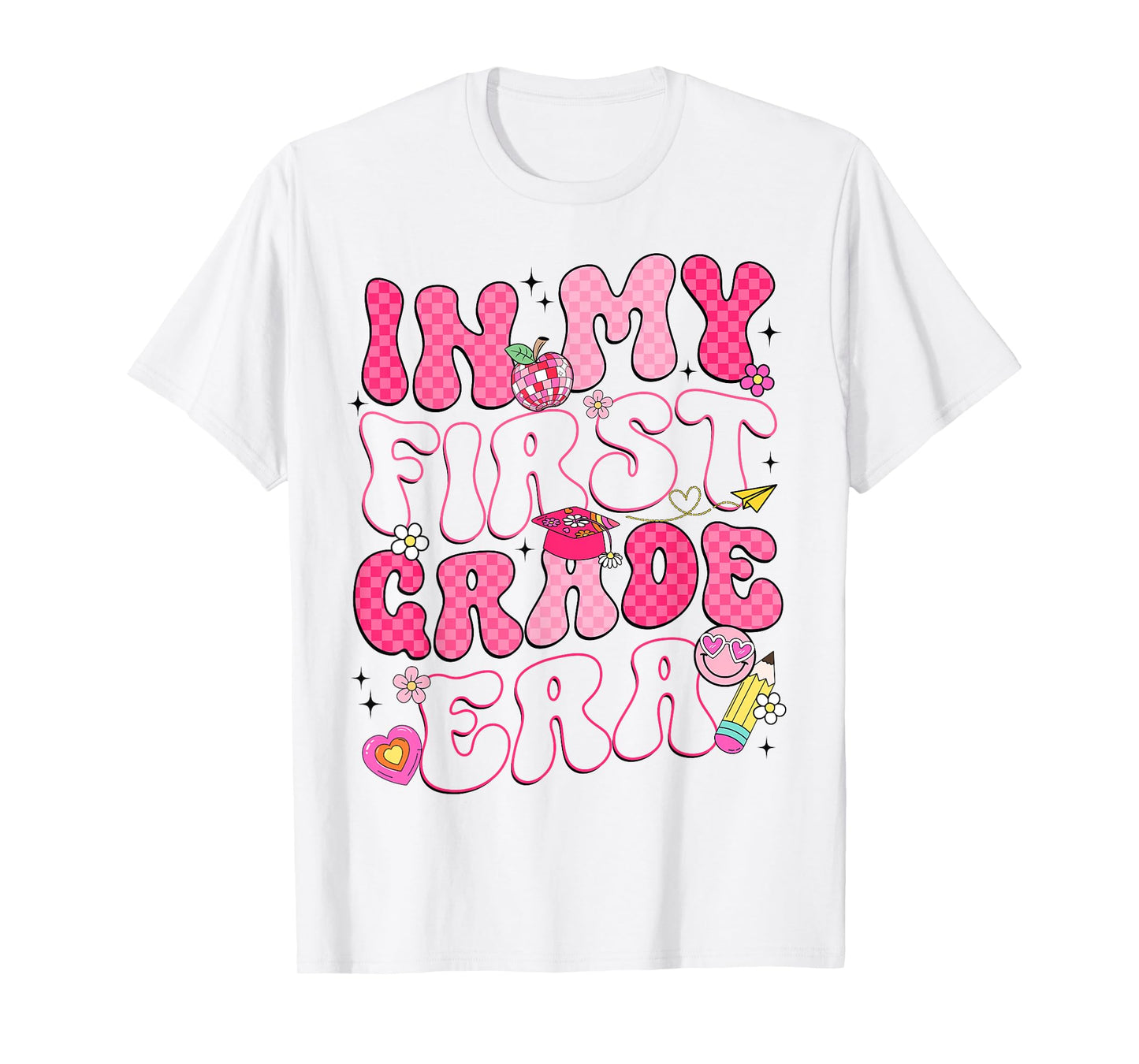 In My First Grade Era Back To School Groovy Girl Women T-Shirt