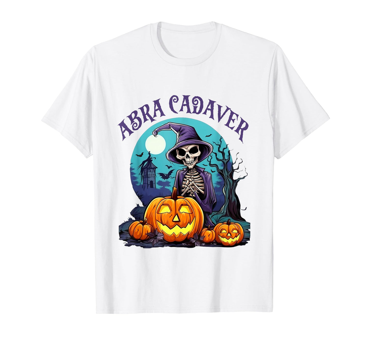 Abra Cadaver Skeleton Spooky Horror Halloween T-Shirt