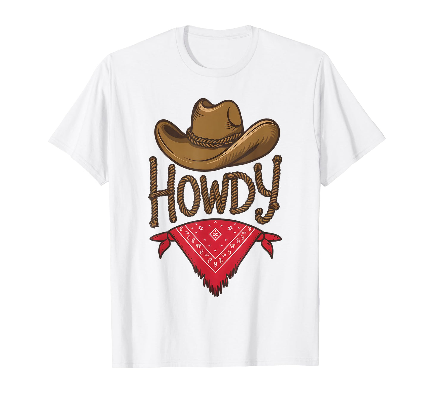 Cowboy Hat Cowgirl Country Chic Rodeo Rustic Western Howdy T-Shirt