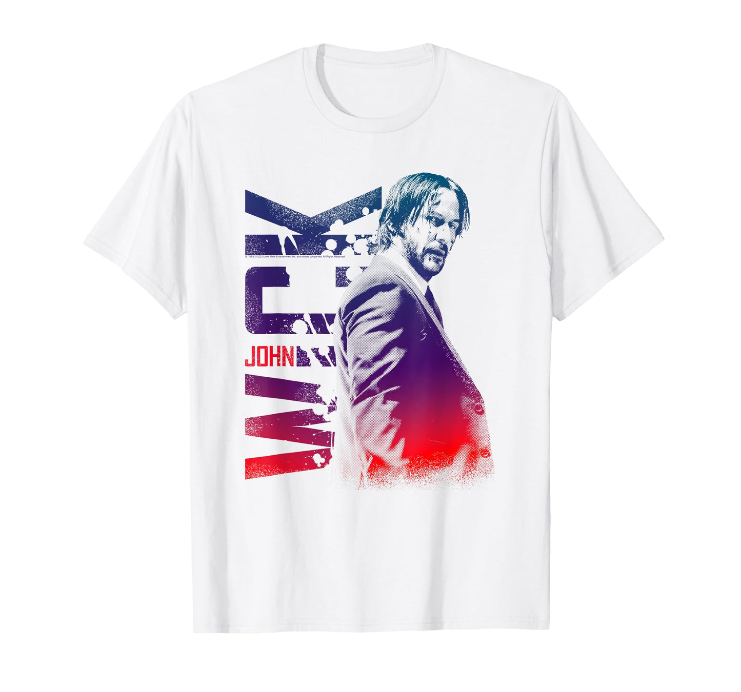 John Wick Colorful Photo with Logo Action Movie T-Shirt