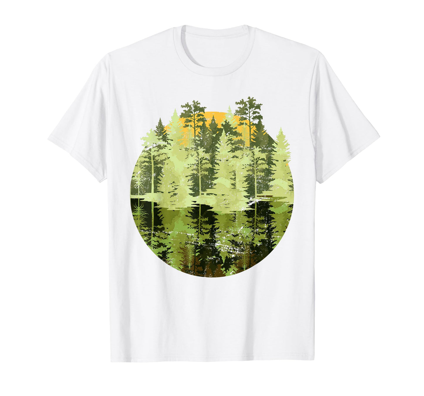 Nature Trees Reflection Outdoor Wildlife Forest T-Shirt