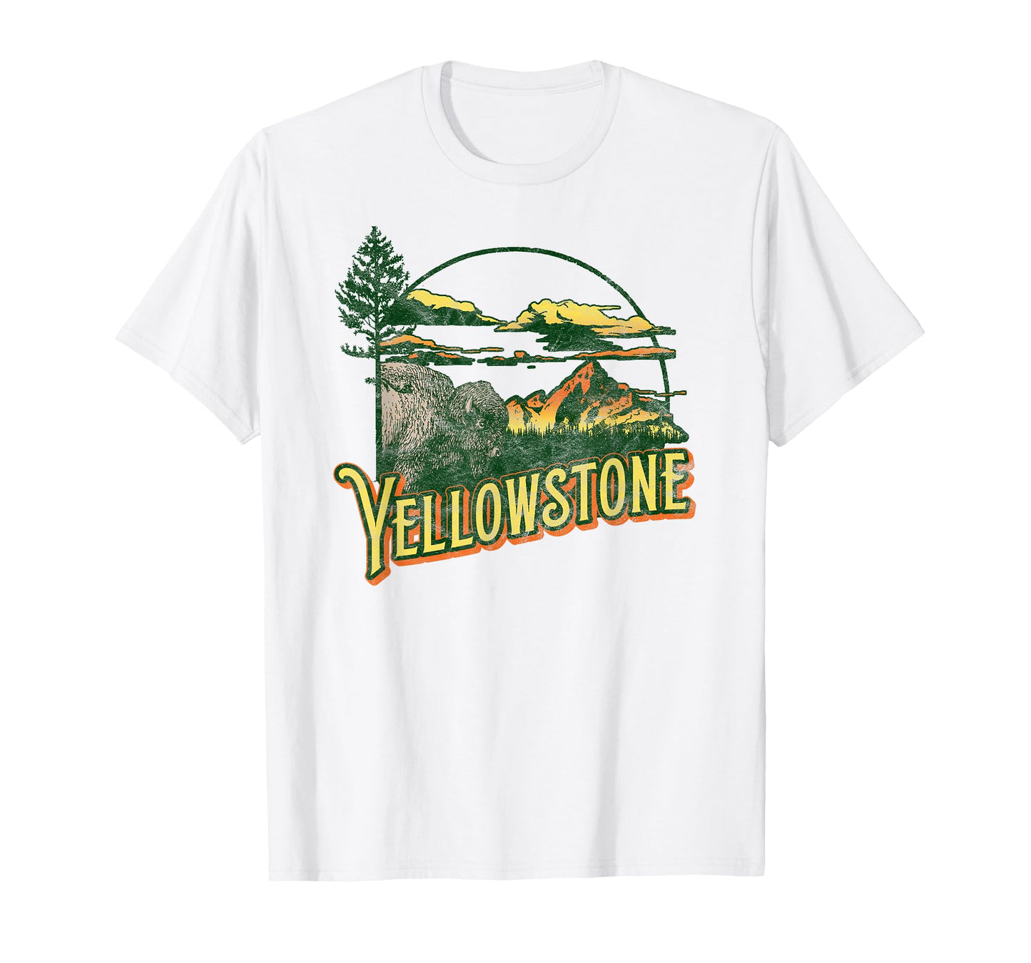 Vintage Yellowstone National Park Retro T-Shirt T-Shirt