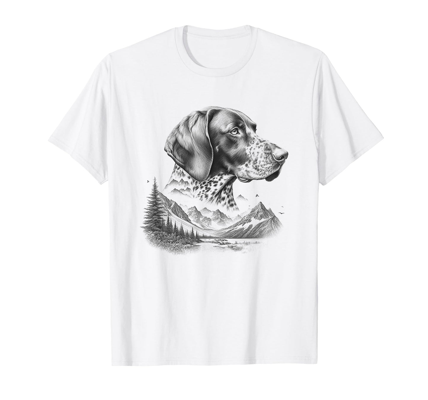 German Shorthaired Pointer GSP Dog Nature Design Idea T-Shirt