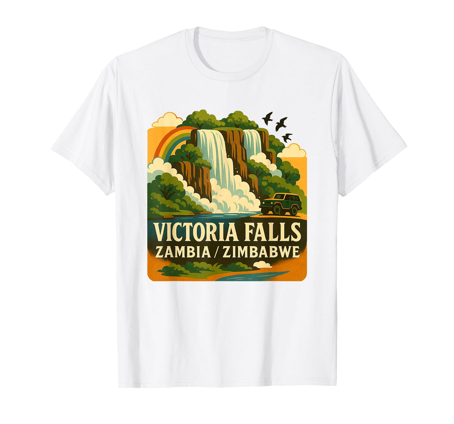 Victoria Falls Zambia Zimbabwe Traveling Nature Exploring T-Shirt