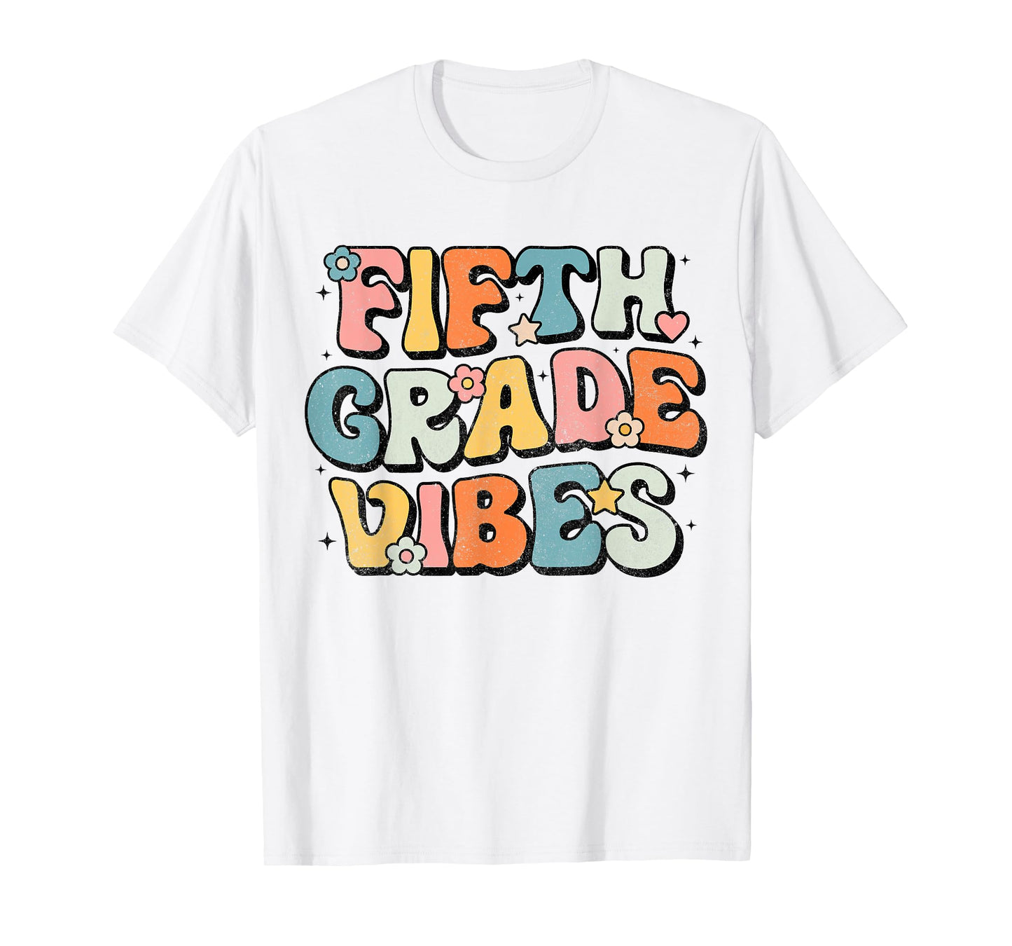 Fifth Grade Vibes - 5th Grade Team Retro 1st Day of School T-Shirt