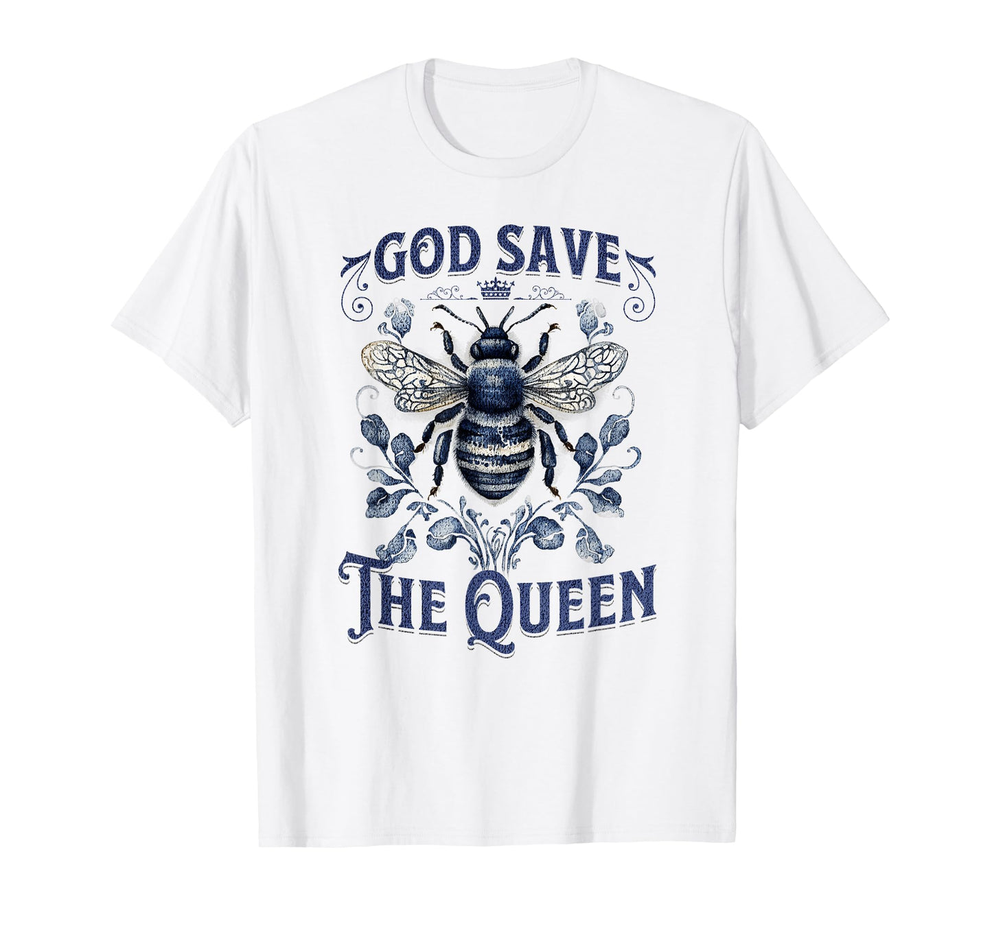 God Save the Queen Native Gardening Bee Graphic T-Shirt