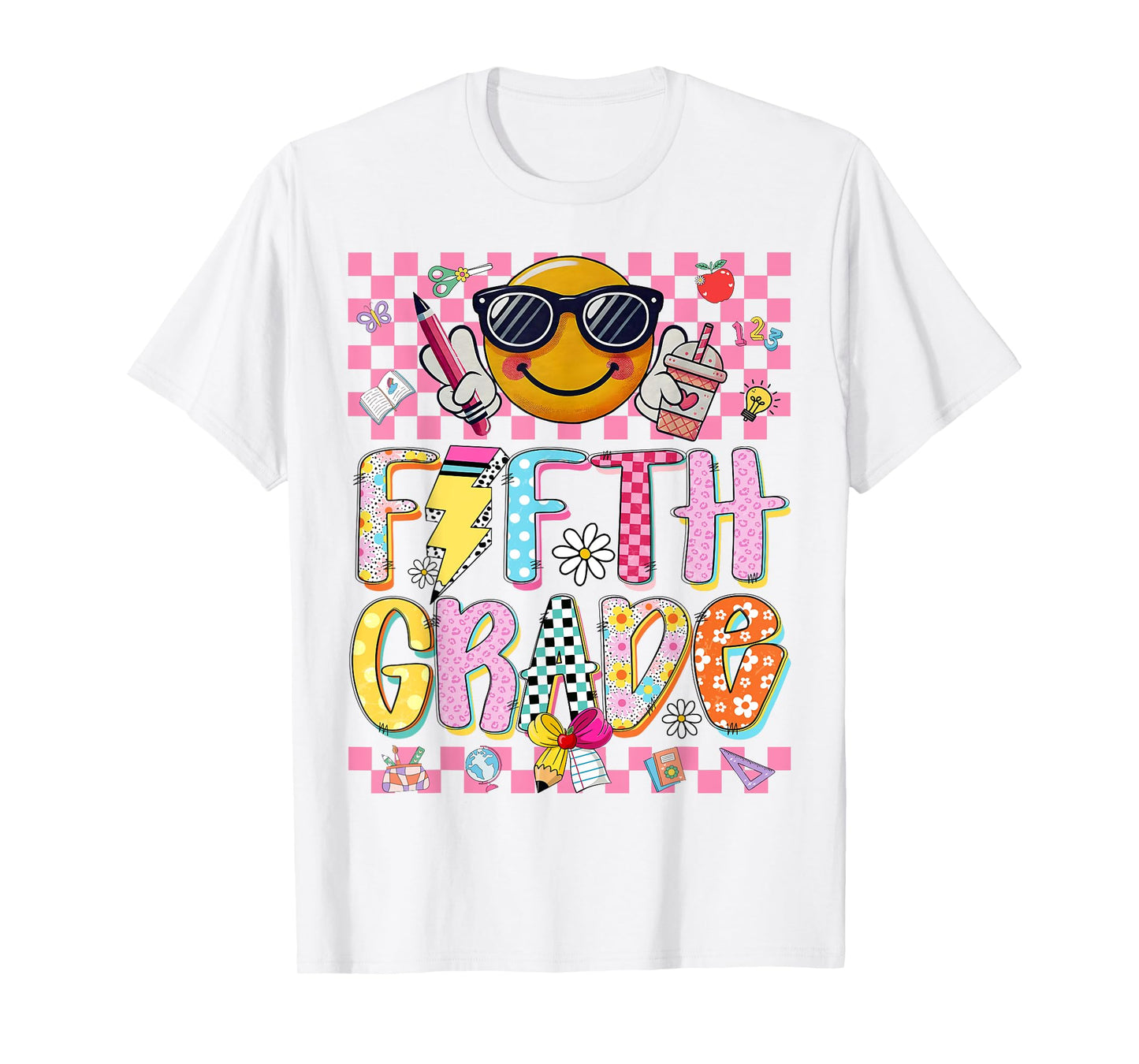 Preppy Fifth Grade Teacher First Day Of School 5th Grade Kid T-Shirt