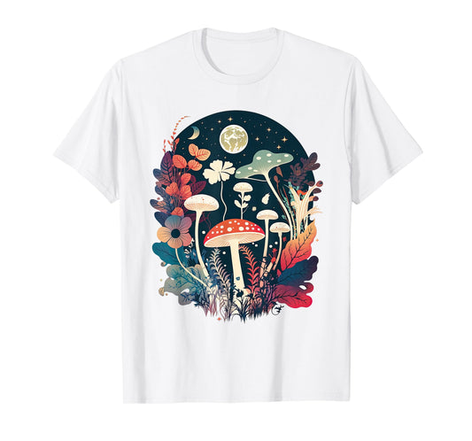 Aesthetic Goblincore and dark Cottagecore Mushroom T-Shirt
