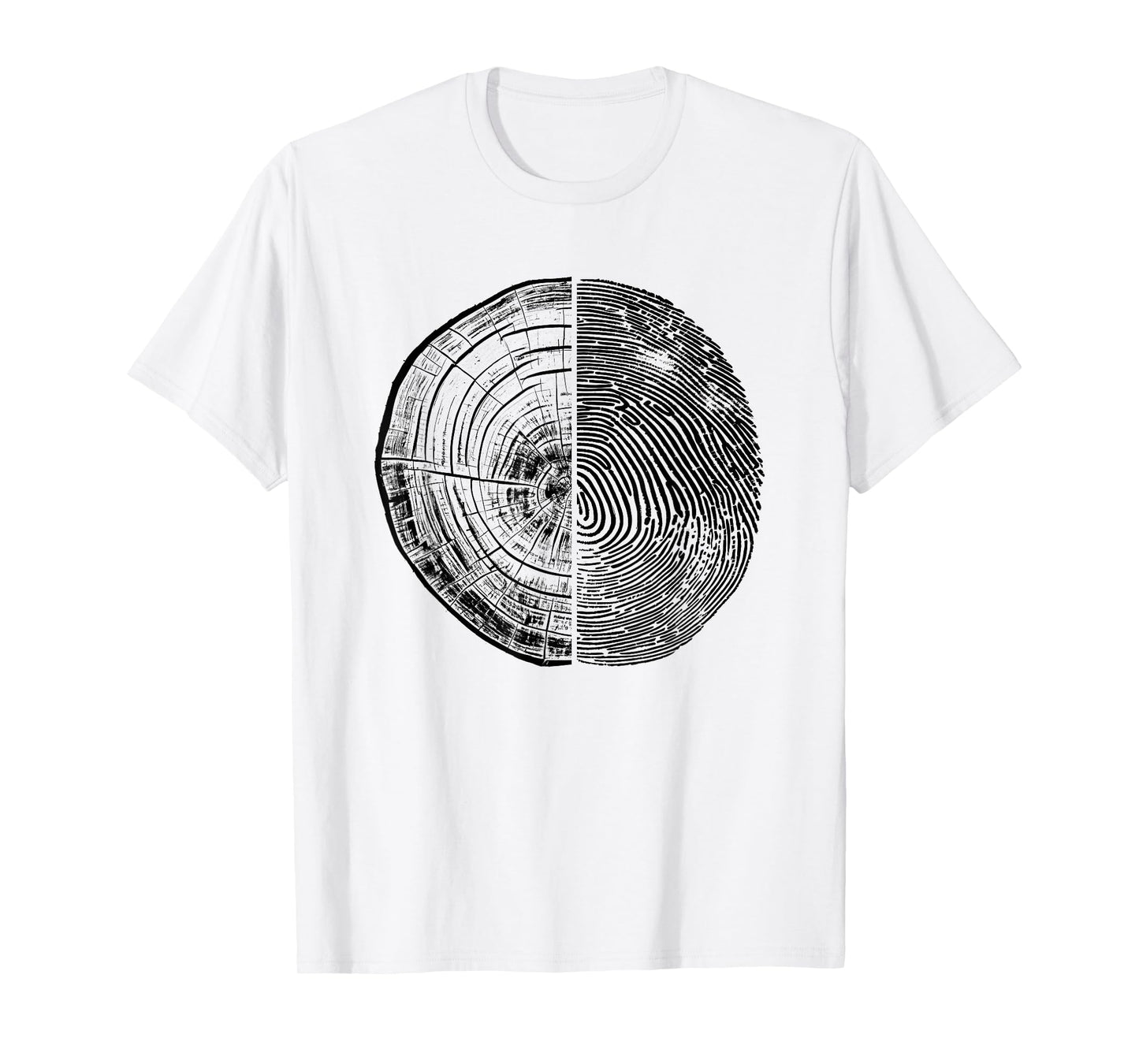 Tree Rings And Finger Print T-Shirt